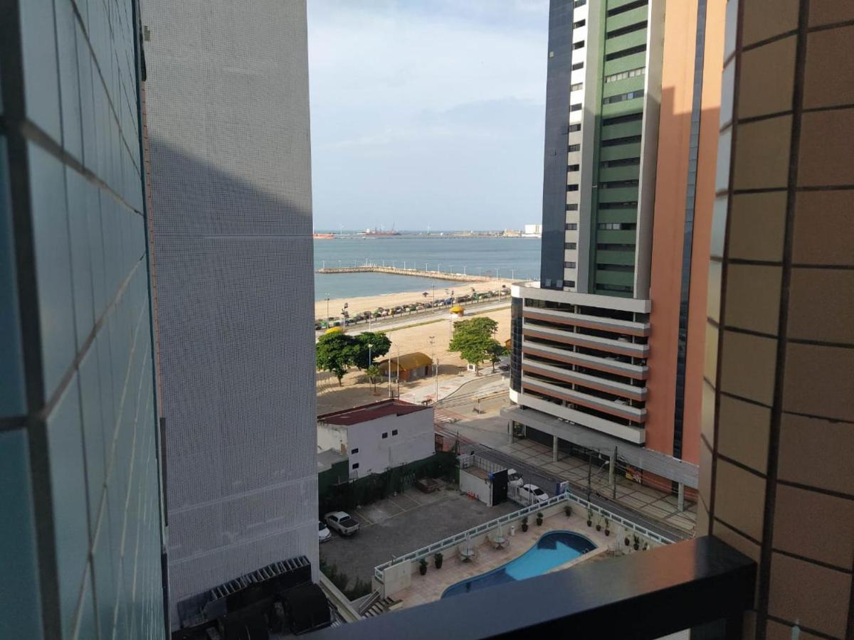 Flat Vista Mar No Meireles Na Beira Mar De Fortaleza 905 Bagian luar foto