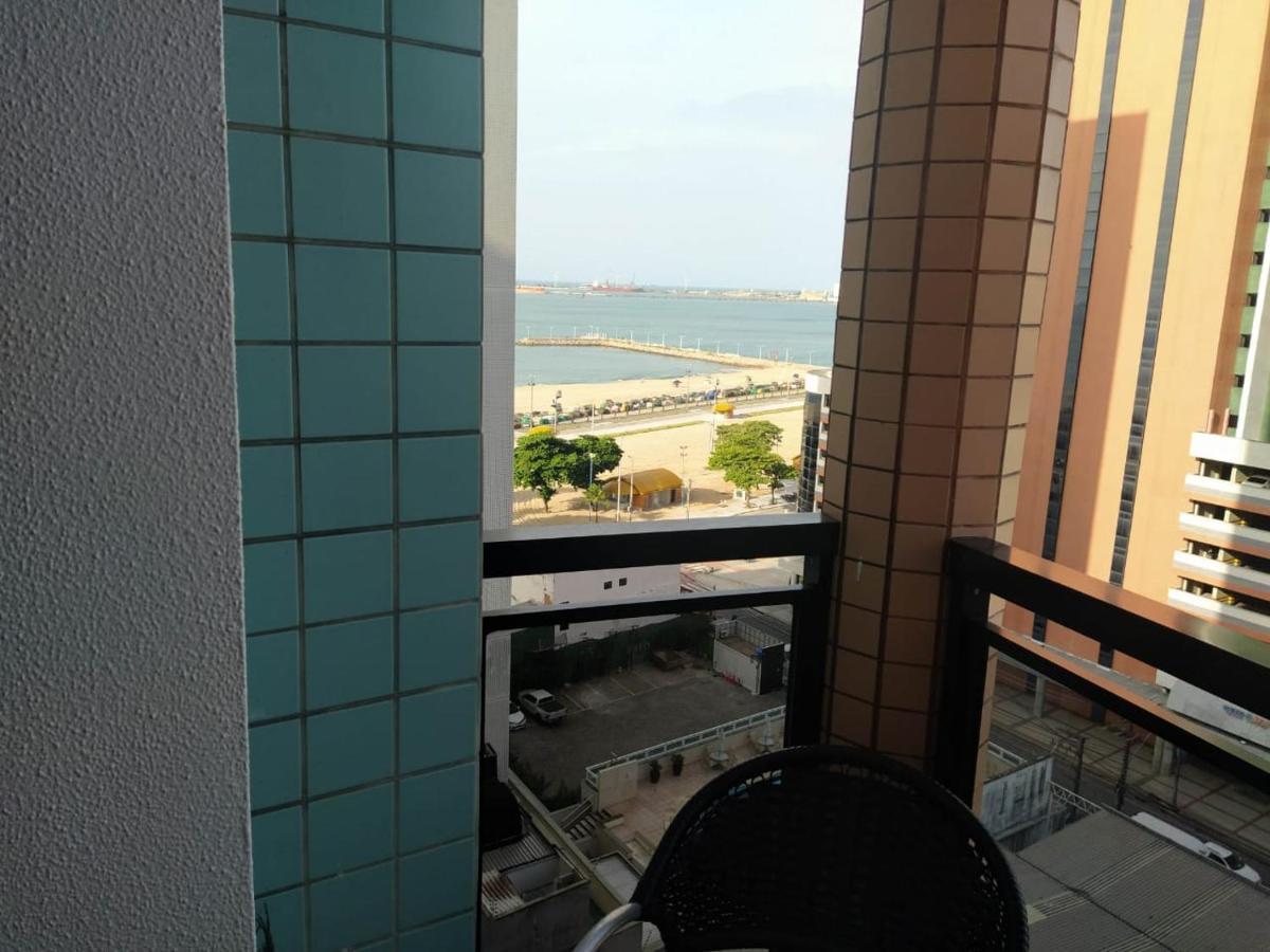 Flat Vista Mar No Meireles Na Beira Mar De Fortaleza 905 Bagian luar foto